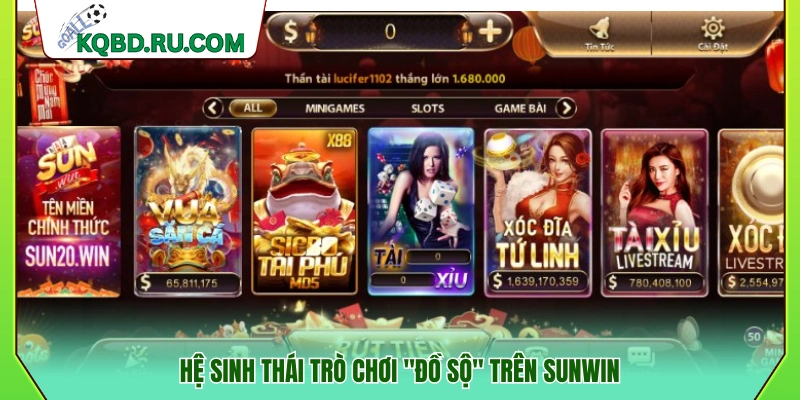 Hệ thống trò chơi đa dạng và phong phú